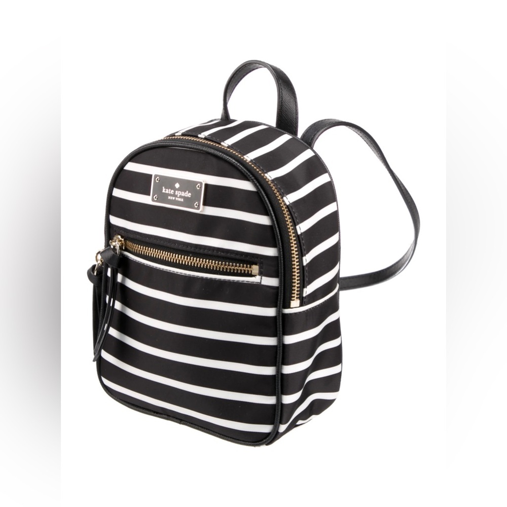 Kate Spade Wilson Road Mini Bradley French Stripe Nylon Backpack
